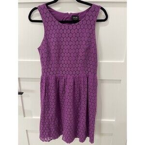 Nicole Miller Womens Lace Purple  Size 10
